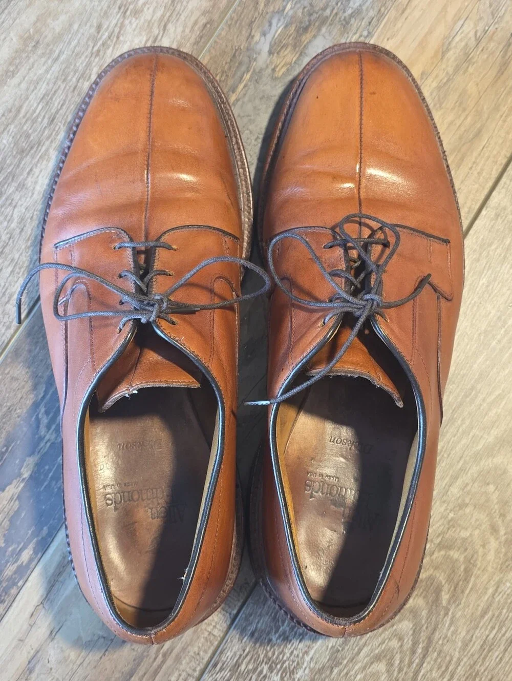 Allen Edmonds - Dickson Split Toe Blucher Shoes - 9E - Chestnut Brown